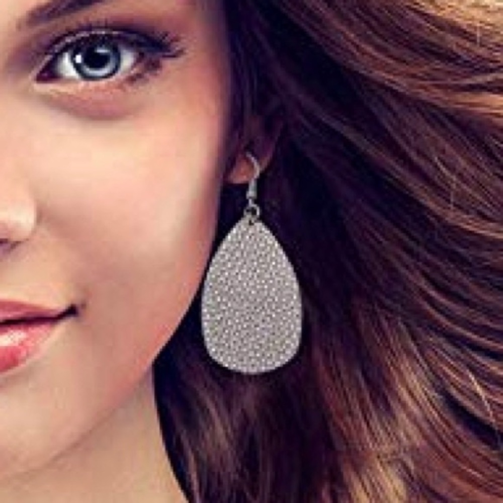 New Faux Leather Earrings